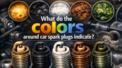 رنگ های دور شمع خودرو نشانه چیست؟