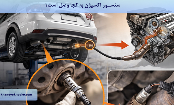 سنسور اکسیژن به کجا وصل است؟ 