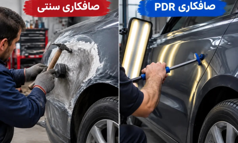 تفاوت های صافکاری سنتی با PDR